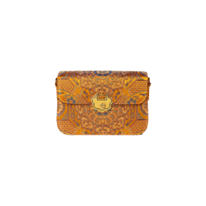 Song Brocade Leather Luxurious Clutch Handbag