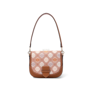 Luxury Zhuang Brocade Chrysanthemum Pattern Messenger Bag